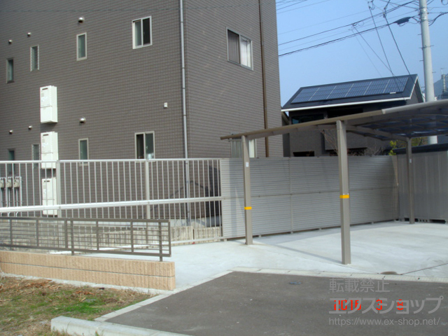 長崎県佐世保市ののフェンス・柵 ミエーネフェンス 目隠しルーバータイプ 施工例