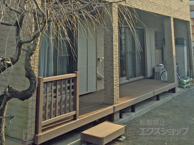 神奈川県小田原市ののウッドデッキ リウッドデッキ 200 施工例