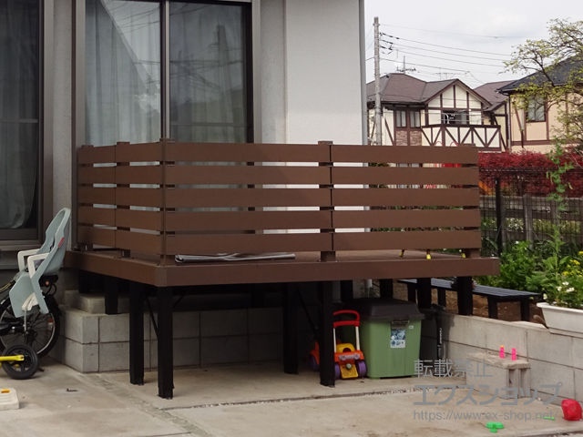 東京都小平市ののウッドデッキ マージウッドデッキ 施工例