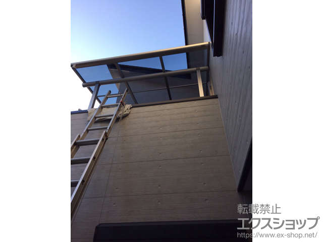 兵庫県宝塚市ののバルコニー・ベランダ屋根 プレシオステラス F型 屋根タイプ 単体 積雪〜20cm対応 施工例