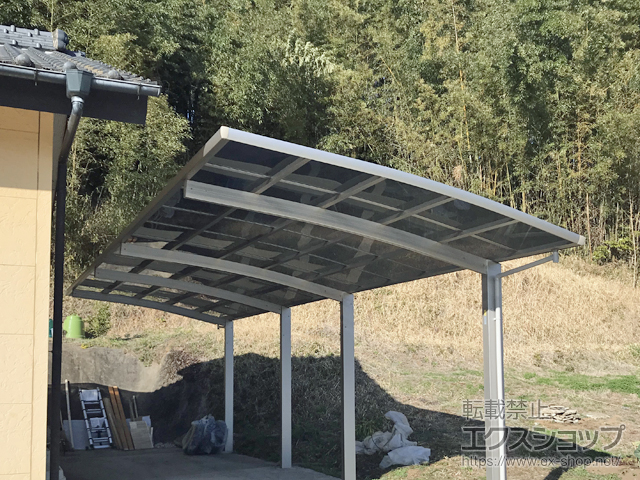 大分県豊後大野市ののカーポート レイナポートグラン 縦連棟　積雪〜20cm対応 施工例