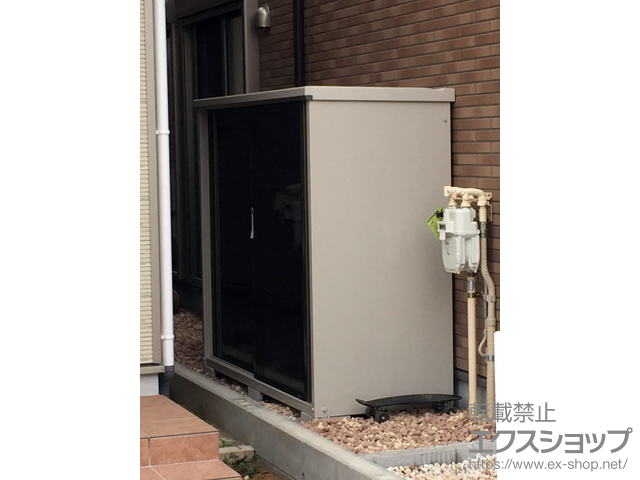 埼玉県草加市のの物置・屋外倉庫 グランプレステージジャスト パールマイカ色 施工例