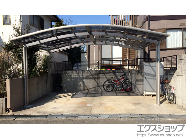 奈良県生駒市ののカーポート レイナツインポートグラン　積雪〜20cm対応 施工例