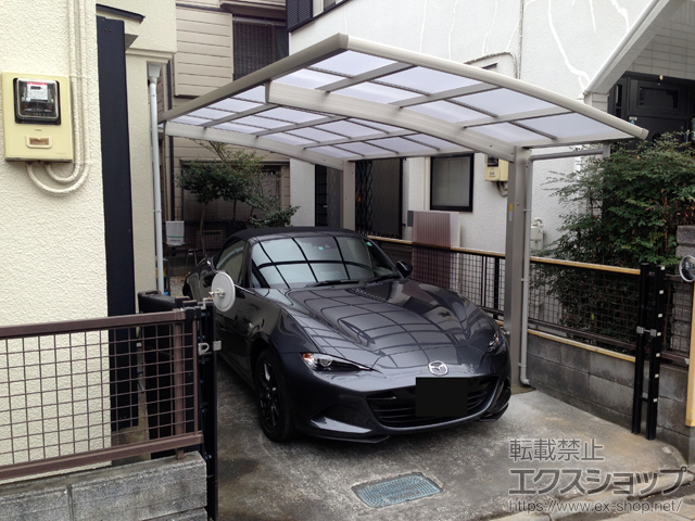 東京都板橋区ののカーポート プレシオスポート 積雪〜20cm対応 施工例