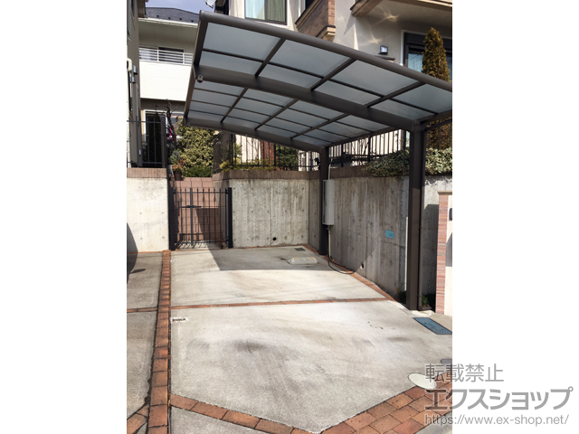 神奈川県横浜市ののカーポート フーゴR (ラウンドスタイル) 積雪〜20cm対応 施工例