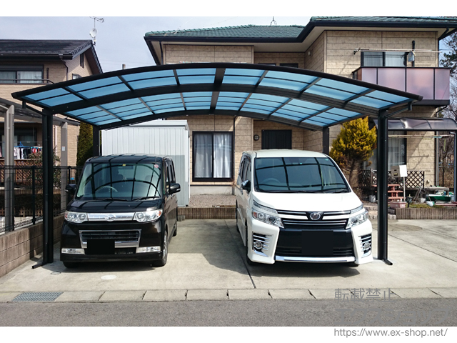 栃木県那須塩原市ののカーポート レイナツインポートグラン 積雪〜20cm対応 施工例