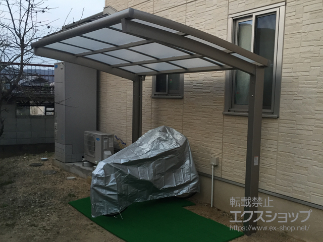 兵庫県三木市ののサイクルポート・駐輪場 ネスカRミニ (ラウンドスタイル) 積雪〜20cm対応 施工例