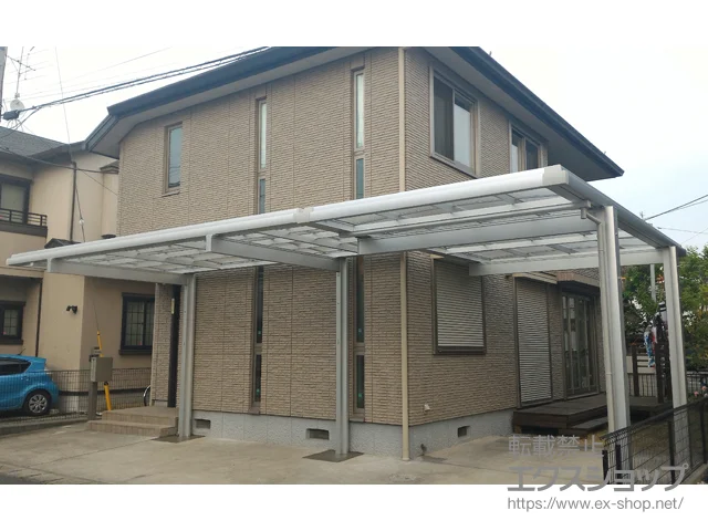 千葉県千葉市の三協アルミカーポート施工例(U.スタイルII 千葉県千葉市の三協アルミカーポート施工例(U.スタイルII