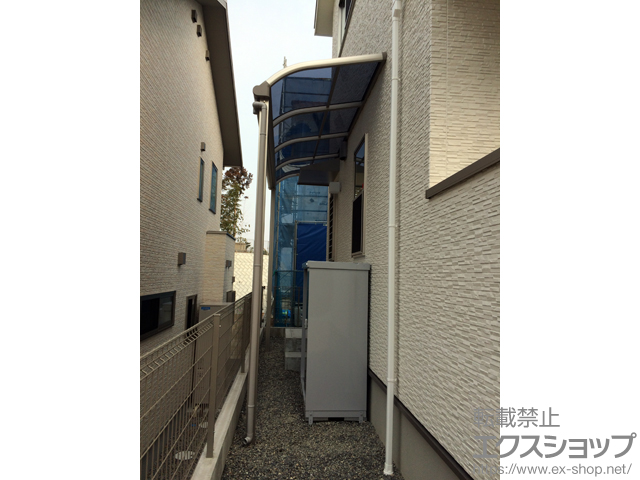 広島県東広島市ののテラス屋根 プレシオステラス R型 テラスタイプ 単体 積雪〜20cm対応 施工例