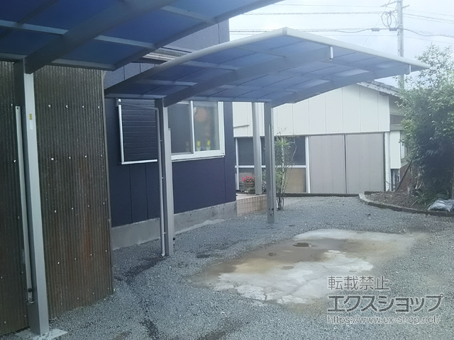 鹿児島県姶良市ののカーポート レイナポートグラン 積雪〜20cm対応 施工例