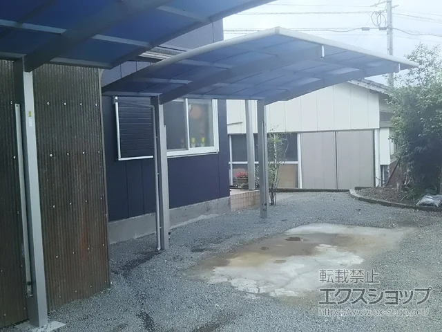 鹿児島県姶良市のYKKAPのカーポート レイナポートグラン 積雪～20cm対応 施工例