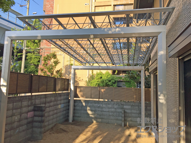 兵庫県神戸市ののカーポート M.シェード 積雪〜20cm対応 施工例