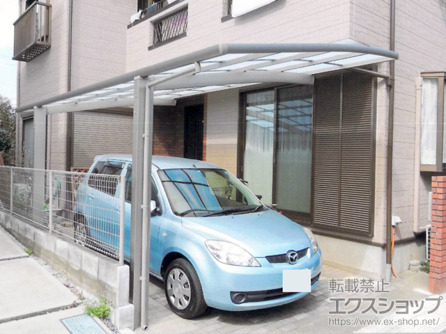 埼玉県さいたま市ののカーポート ネスカR (ラウンドスタイル) 積雪〜20cm対応 施工例