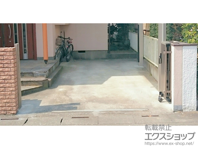 埼玉県春日部市ののカーゲート トリップゲート RB型 ノンレール 片開き 30S 施工例