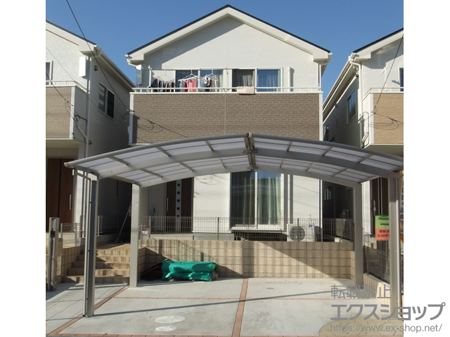 千葉県我孫子市ののカーポート プレシオスポート M合掌 積雪〜20cm対応 施工例