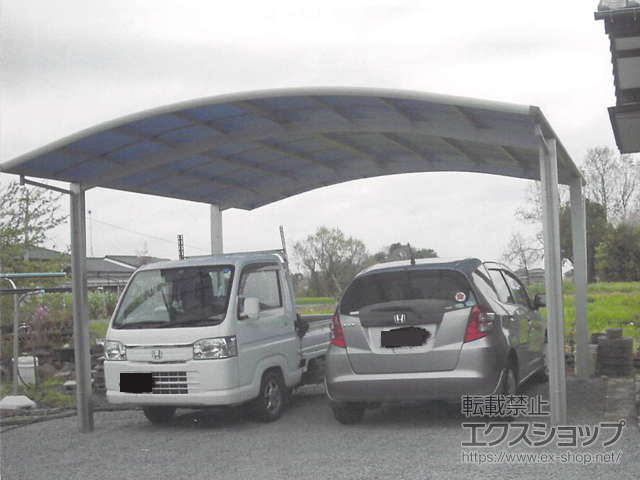 大分県中津市ののカーポート レイナツインポートグラン 積雪〜20cm対応 施工例