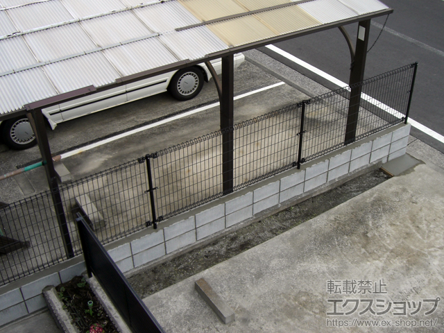 神奈川県横浜市ののフェンス・柵 ハイグリッドフェンスN1型 間仕切りタイプ 施工例