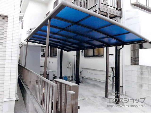 埼玉県川越市ののカーポート クイックポートV型 積雪〜20cm対応 施工例