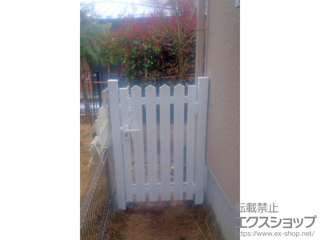 千葉県流山市のの門扉 ララミー 2型 片開き 門柱タイプ 施工例