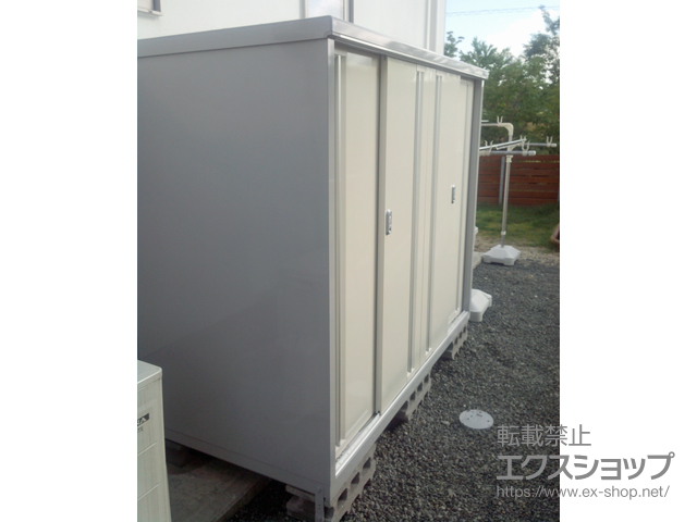 熊本県山鹿市のの物置・屋外倉庫 シンプリー 一般型(MJX-199DP-FW) 施工例