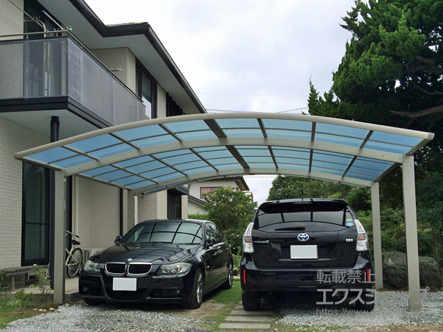 鳥取県境港市ののカーポート レイナツインポートグラン　積雪〜20cm対応 施工例