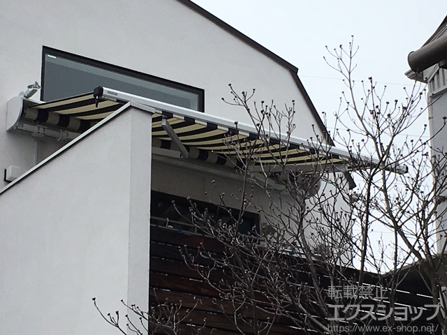 東京都大田区ののオーニング・日よけ マルキルックス 2200 ベーシックモデル 電動(リモコン)式＊風力センサー付 施工例