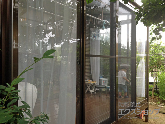 福岡県太宰府市ののテラス囲い・サンルーム サニージュ F型 床納まり 積雪〜20cm対応 施工例