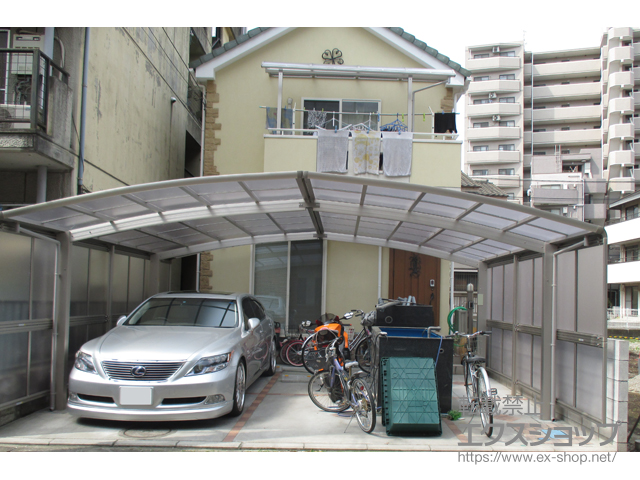 神奈川県相模原市ののカーポート レイナポートグラン M合掌 積雪〜20cm対応 施工例