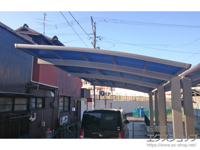 大分県別府市ののカーポート レイナポートグラン 延長 積雪〜20cm対応 施工例