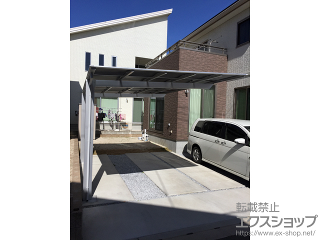 福岡県久留米市ののカーポート ソリッドポート 積雪〜20cm対応 施工例
