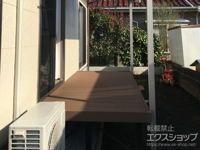 宮崎県児湯郡新富町ののウッドデッキ マージウッドデッキ 施工例