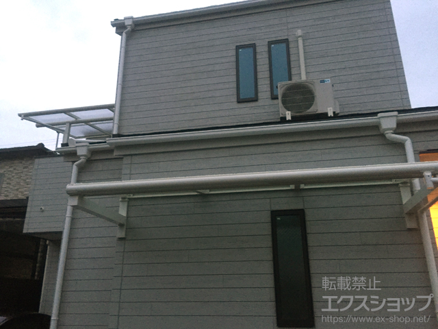 大阪府松原市ののテラス屋根 ヴェクターテラス F型 ルーフタイプ 単体 積雪〜20cm対応 施工例