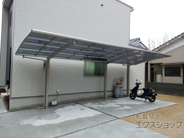 大分県大分市ののカーポート レイナポートグラン 延長 積雪〜20cm対応 施工例