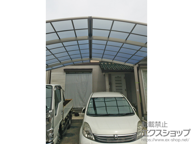 愛知県海部郡大治町ののカーポート ネスカR (ラウンドスタイル) M合掌 積雪〜20cm対応 施工例