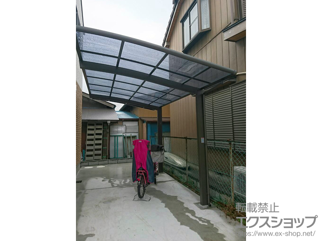 埼玉県越谷市ののカーポート ネスカR (ラウンドスタイル) 積雪〜20cm対応 施工例