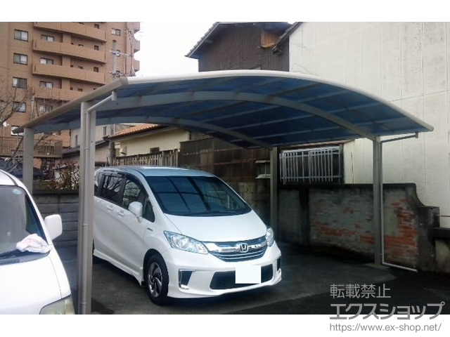 熊本県荒尾市ののカーポート プレシオスポート ワイド 積雪〜20cm対応 施工例