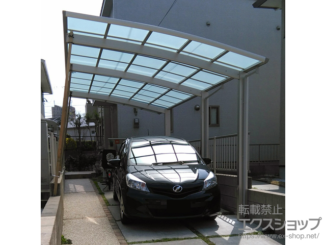 福岡県北九州市ののカーポート レイナポートグラン 延長　積雪〜20cm対応 施工例