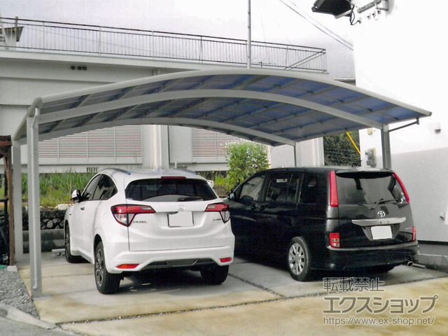 大分県津久見市ののカーポート レイナツインポートグラン　積雪〜20cm対応 施工例