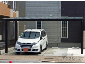 愛知県知多市ののカーポート エフルージュ ツイン 積雪〜20cm対応 施工例
