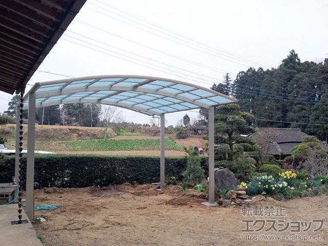 茨城県行方市ののカーポート レイナツインポートグラン 積雪〜20cm対応 施工例