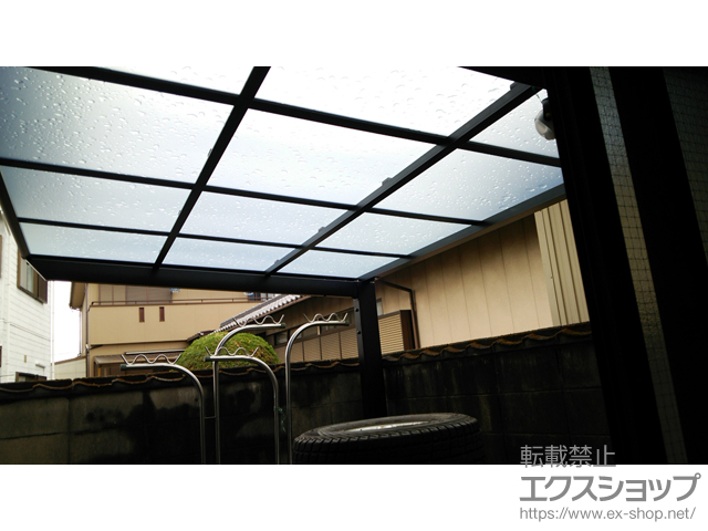 三重県伊賀市ののテラス屋根 フーゴF テラスタイプ　単体 積雪〜20cm対応 施工例