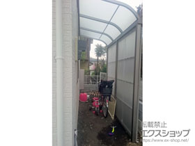 群馬県高崎市ののストックヤード サンクストックヤード R型 波板タイプ 単体 スクリーン仕様 積雪〜50cm対応 施工例