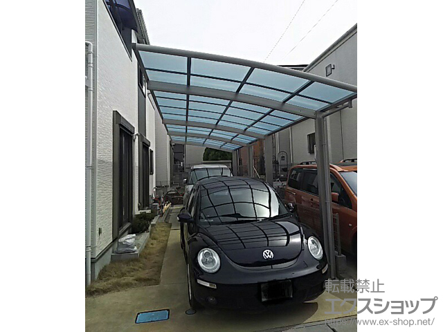 千葉県柏市ののカーポート レイナポートグラン 縦連棟 積雪〜20cm対応 施工例