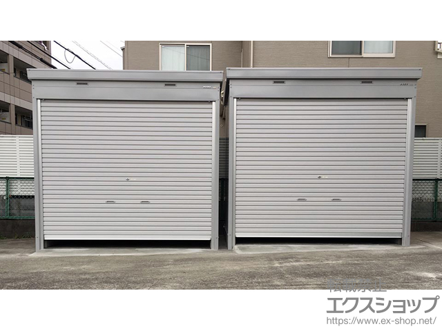 東京都福生市のの物置・屋外倉庫 ドマール 土間タイプ 一般型 （FXN-50HD-SG）＋雨とい 施工例