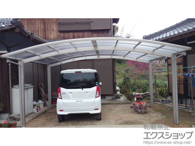 香川県三豊市ののカーポート レイナツインポートグラン　積雪〜20cm対応 施工例