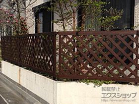 神奈川県相模原市ののフェンス・柵 スタンダードフェンス2型 自由柱施工 施工例