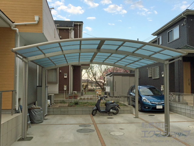 千葉県四街道市ののカーポート レイナツインポートグラン　積雪〜20cm対応 施工例