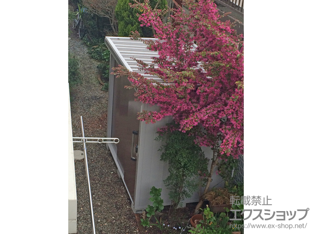 神奈川県伊勢原市のの物置・屋外倉庫 エルモ 一般型（LMD-2215-MR） 施工例