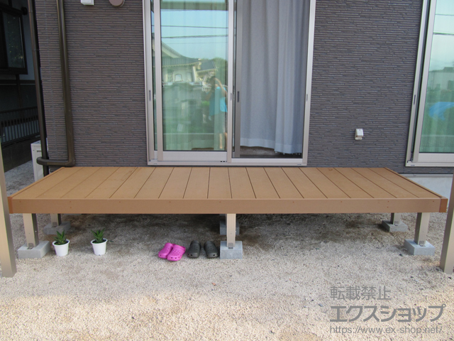 熊本県上益城郡益城町ののウッドデッキ マージウッドデッキ 施工例