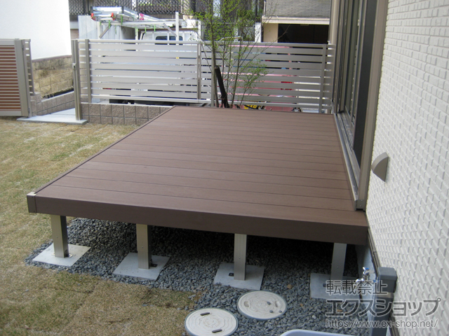 京都府京都市ののウッドデッキ マージウッドデッキ 施工例